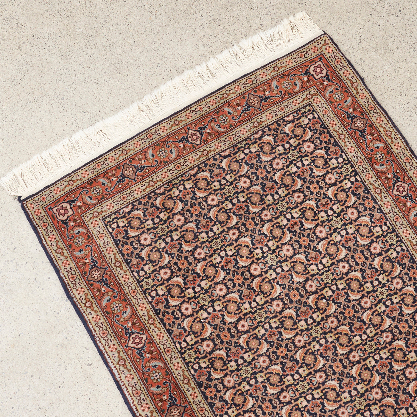 Vintage Persian Hand-Knotted Rug