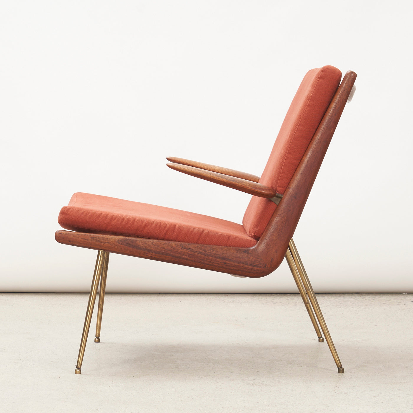 Teak 'FD-134' aka 'Boomerang' Lounge Chair by Peter Hvidt & Orla Mølgaard Nielsen for France & Daverkosen, Denmark