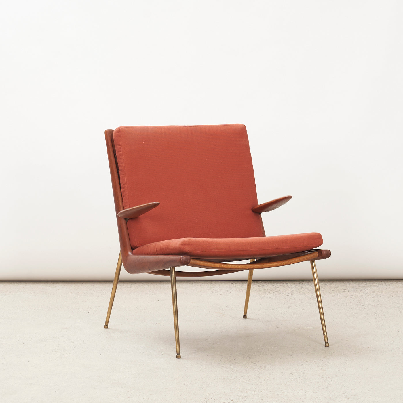 Teak 'FD-134' aka 'Boomerang' Lounge Chair by Peter Hvidt & Orla Mølgaard Nielsen for France & Daverkosen, Denmark