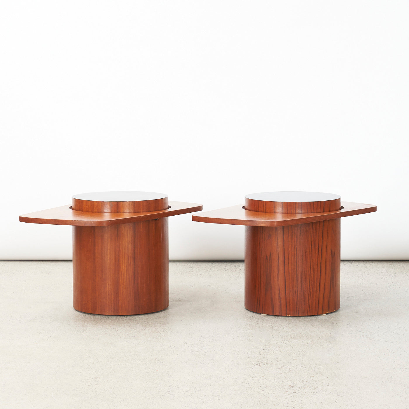 Pair of Teak Side Tables by R.S. Associates