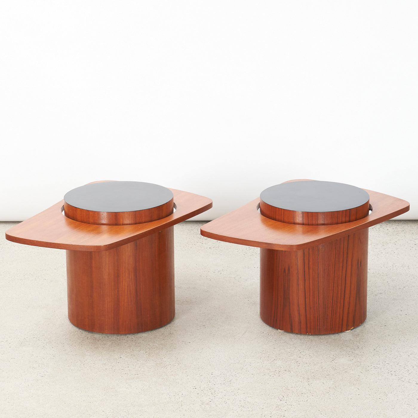 Pair of Teak Side Tables by R.S. Associates