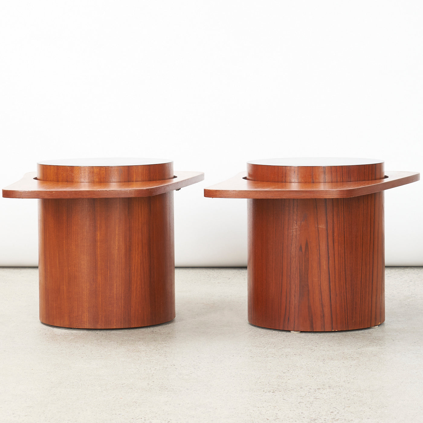 Pair of Teak Side Tables by R.S. Associates