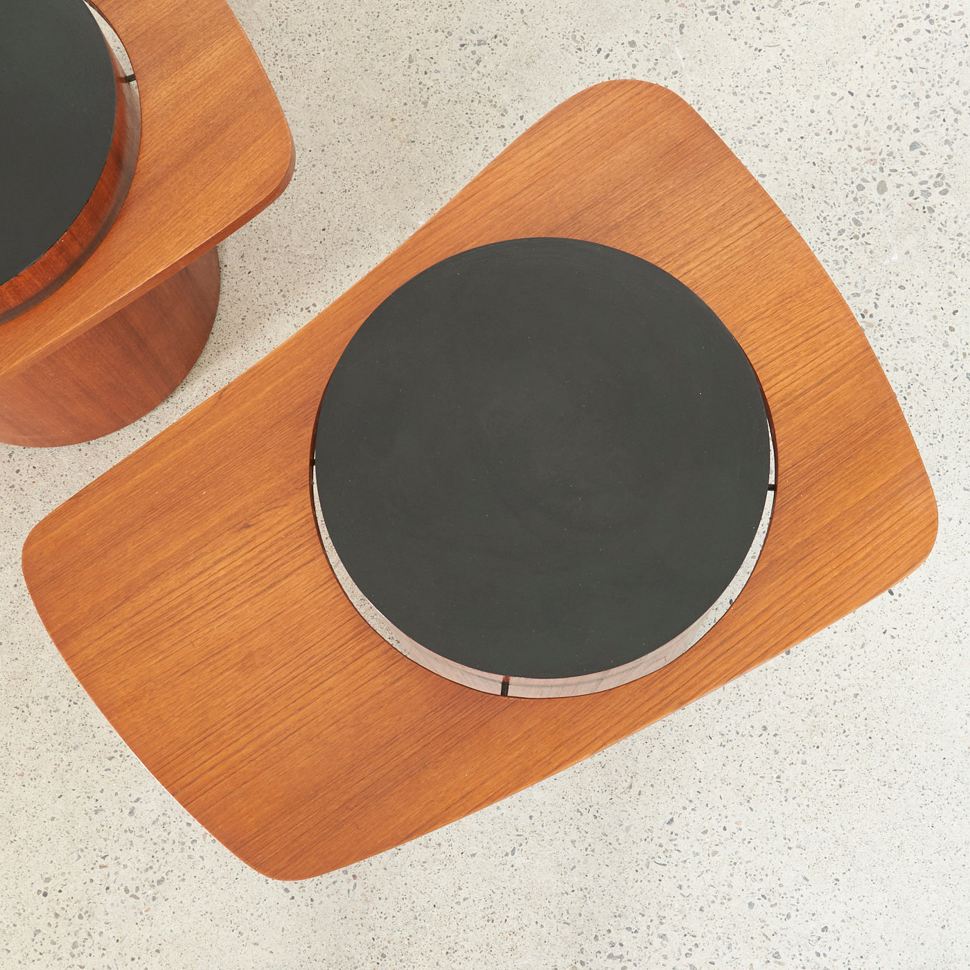 Pair of Teak Side Tables by R.S. Associates