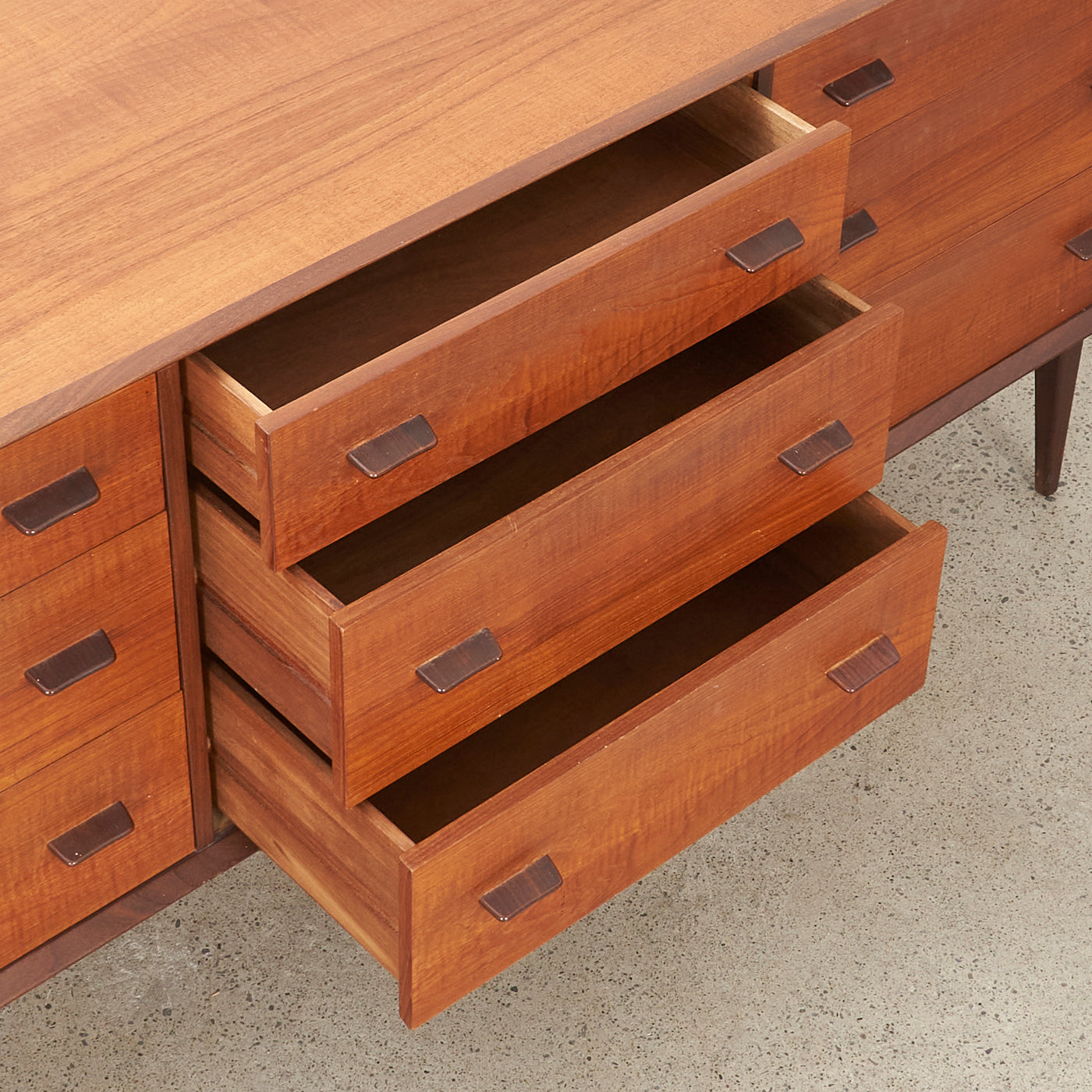 Teak 9 Drawer Dresser