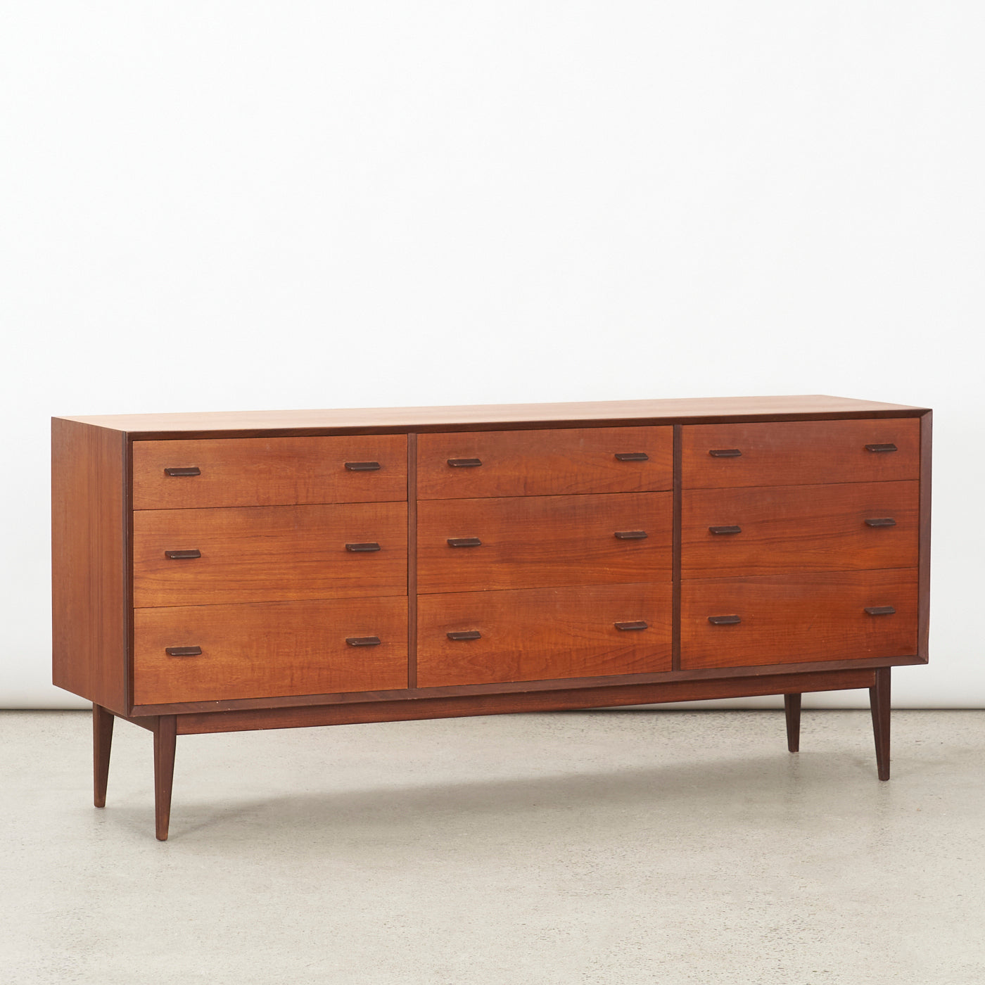 Teak 9 Drawer Dresser