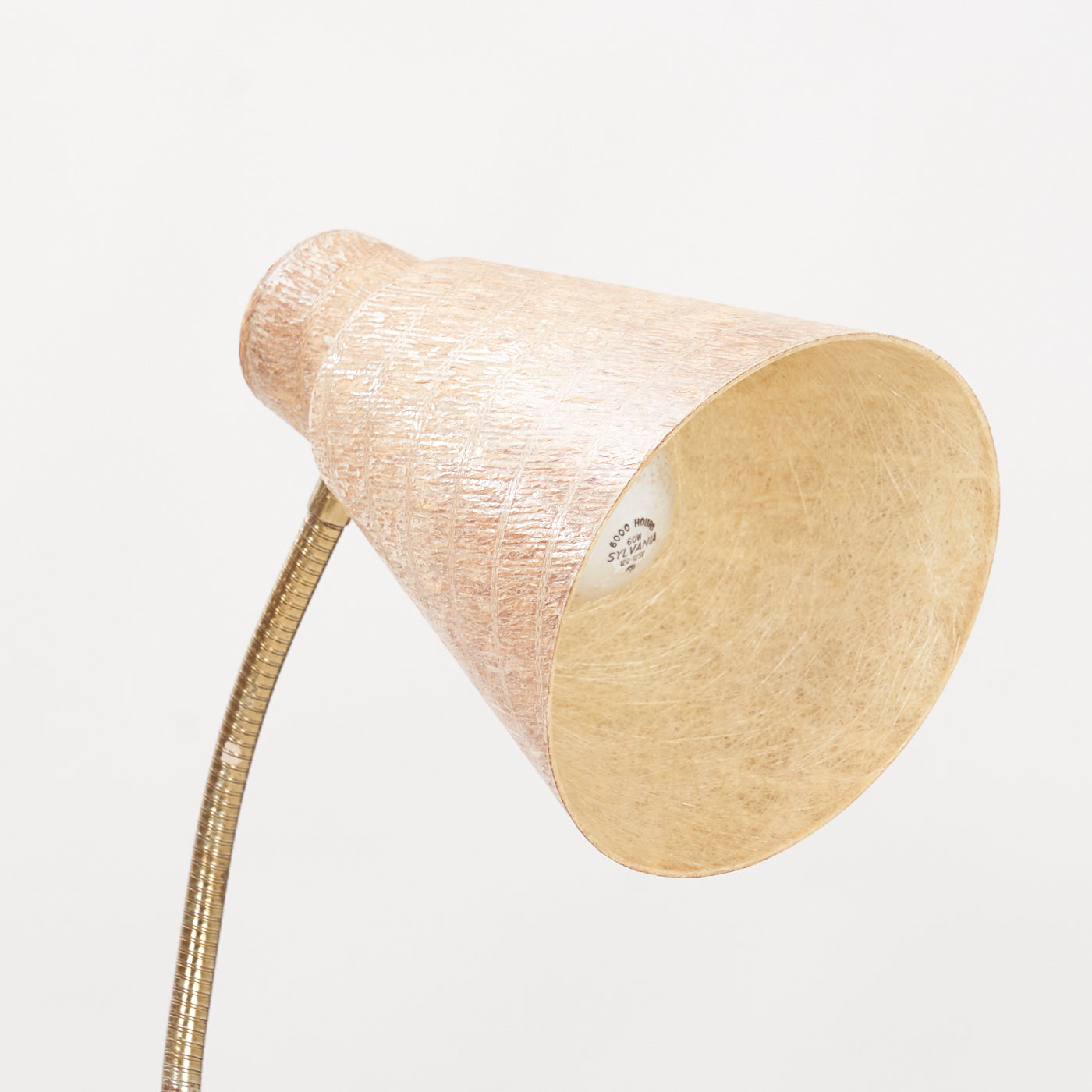 Gooseneck Table Lamp w/ Fibreglass Shade