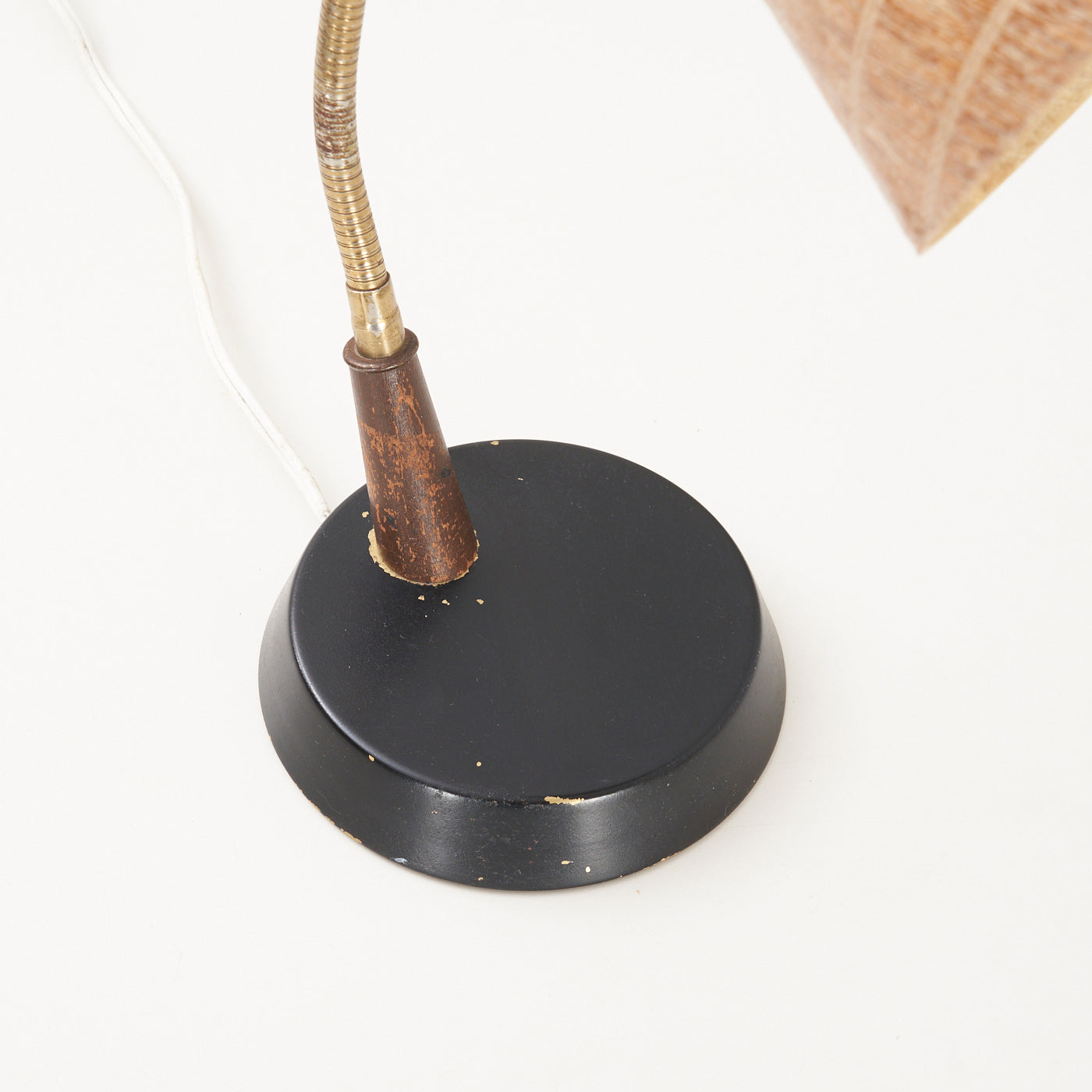 Gooseneck Table Lamp w/ Fibreglass Shade