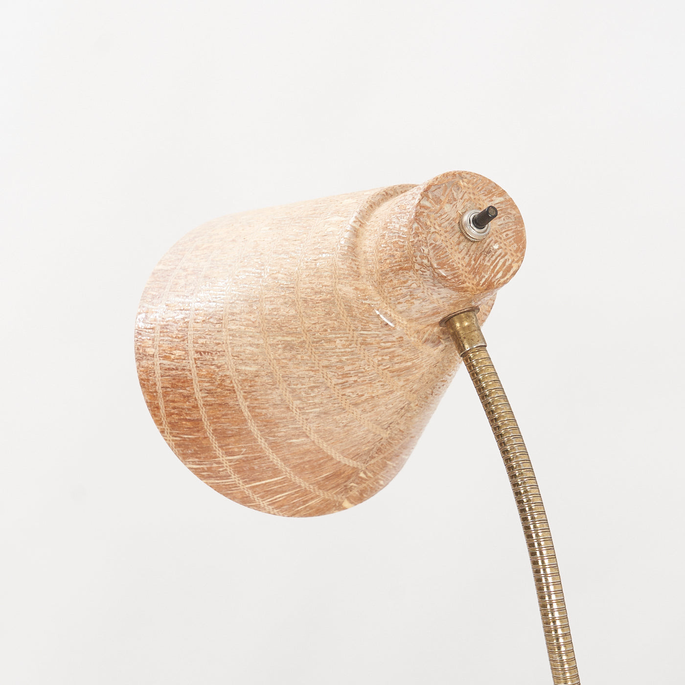 Gooseneck Table Lamp w/ Fibreglass Shade