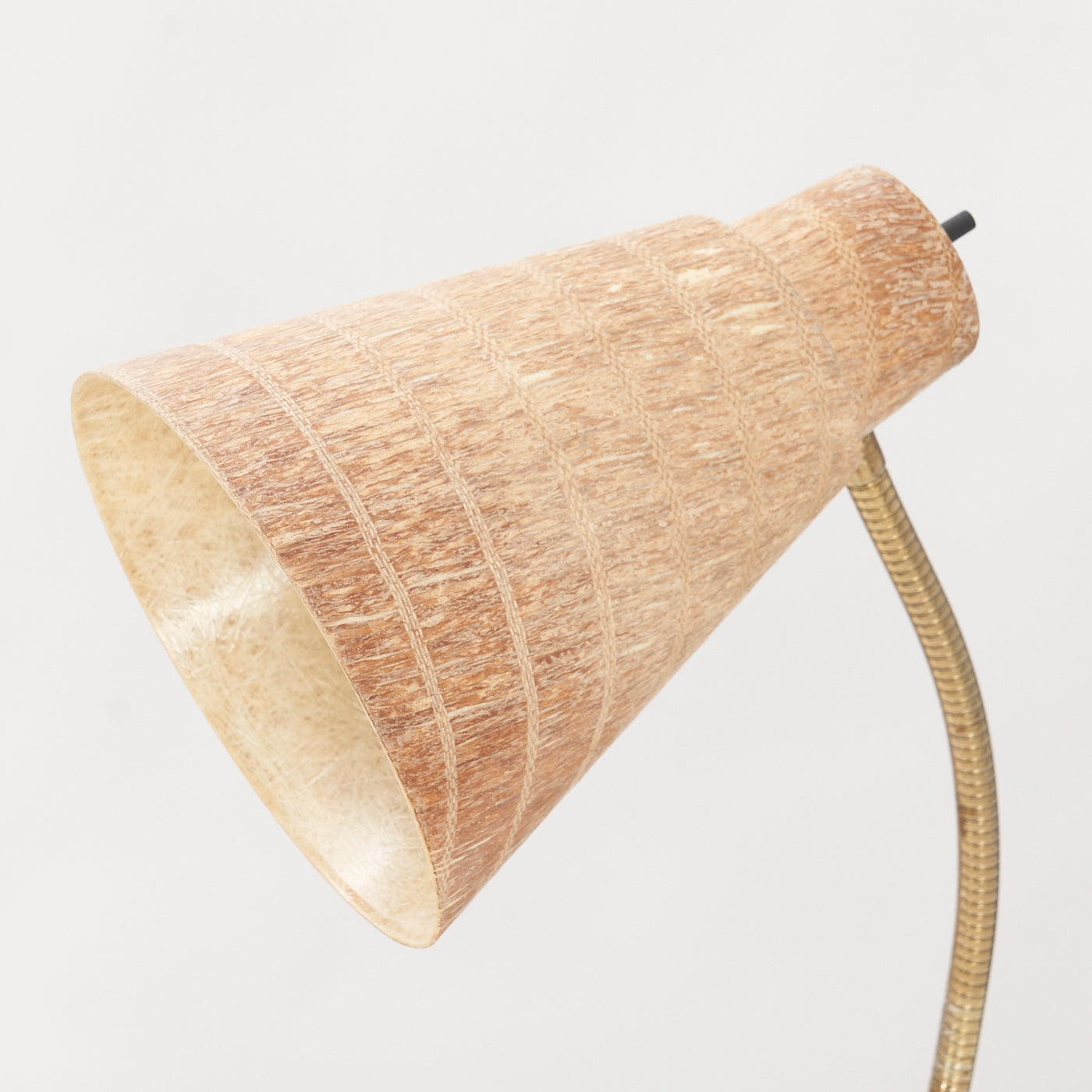Gooseneck Table Lamp w/ Fibreglass Shade
