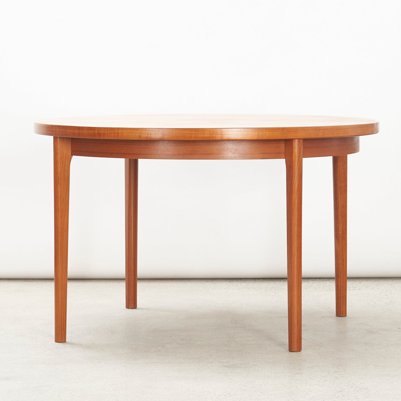 Round Teak Dining Table by Vejle Stole Møbelfabrik, Denmark