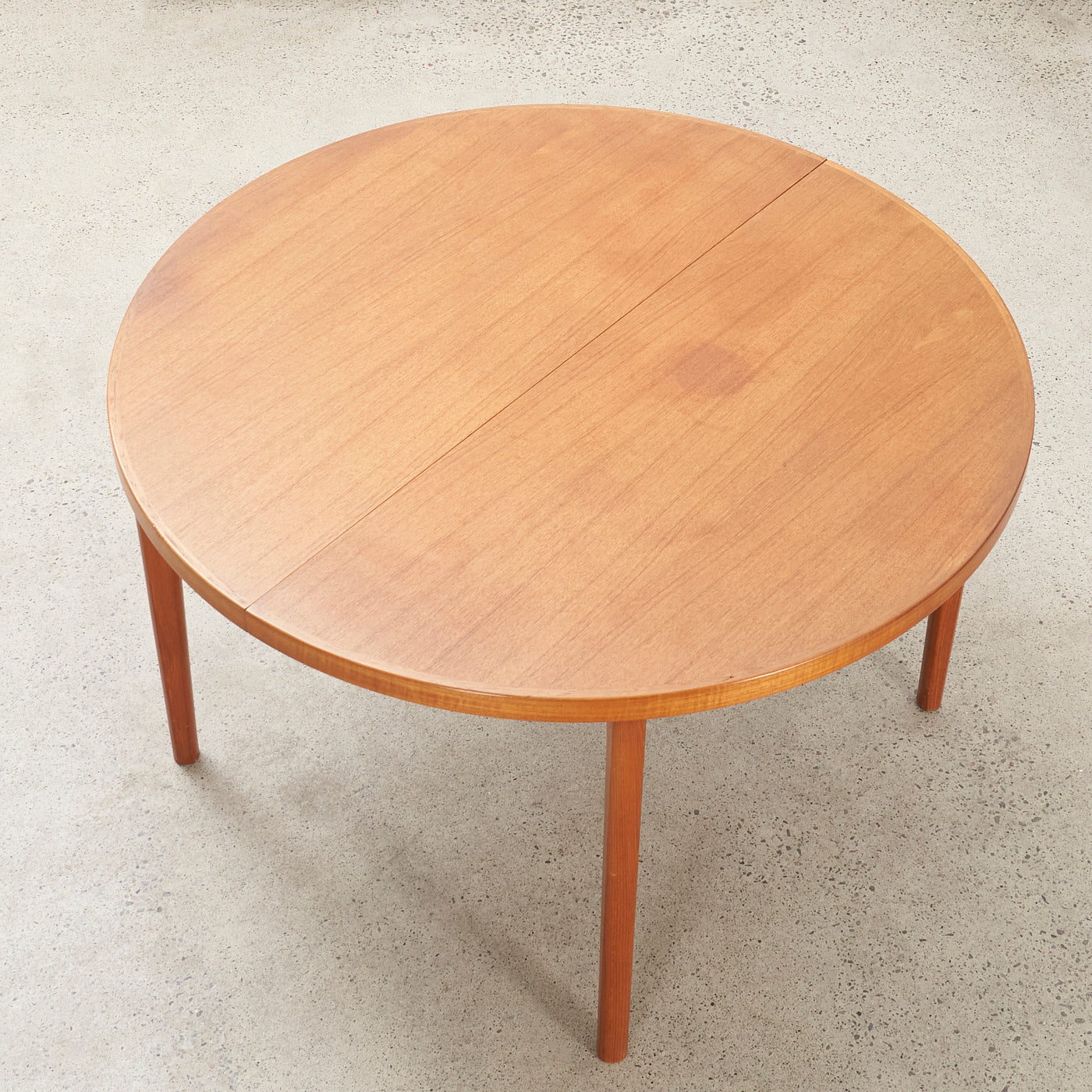 Round Teak Dining Table by Vejle Stole Møbelfabrik, Denmark