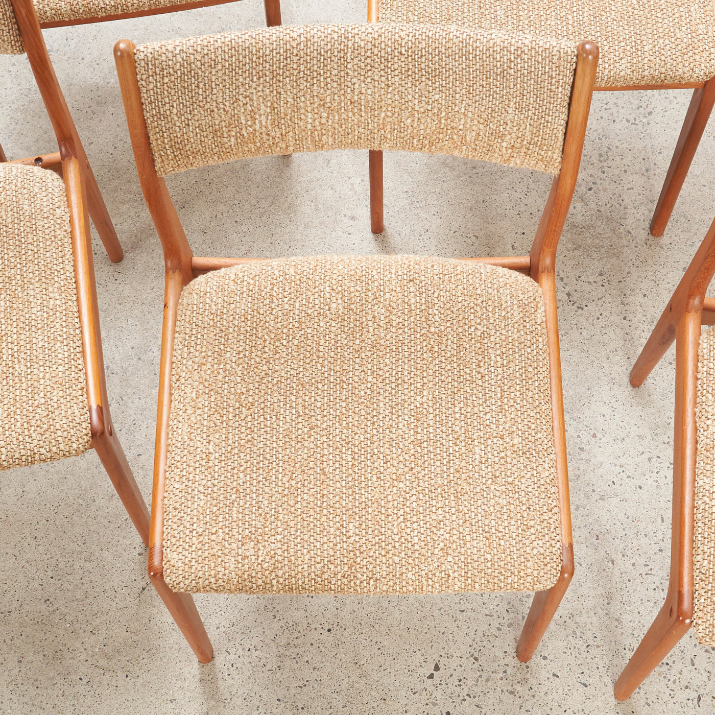 Set of 6 Teak Dining Chairs by Johannes Andersen for Uldum Møbelfabrik, Denmark