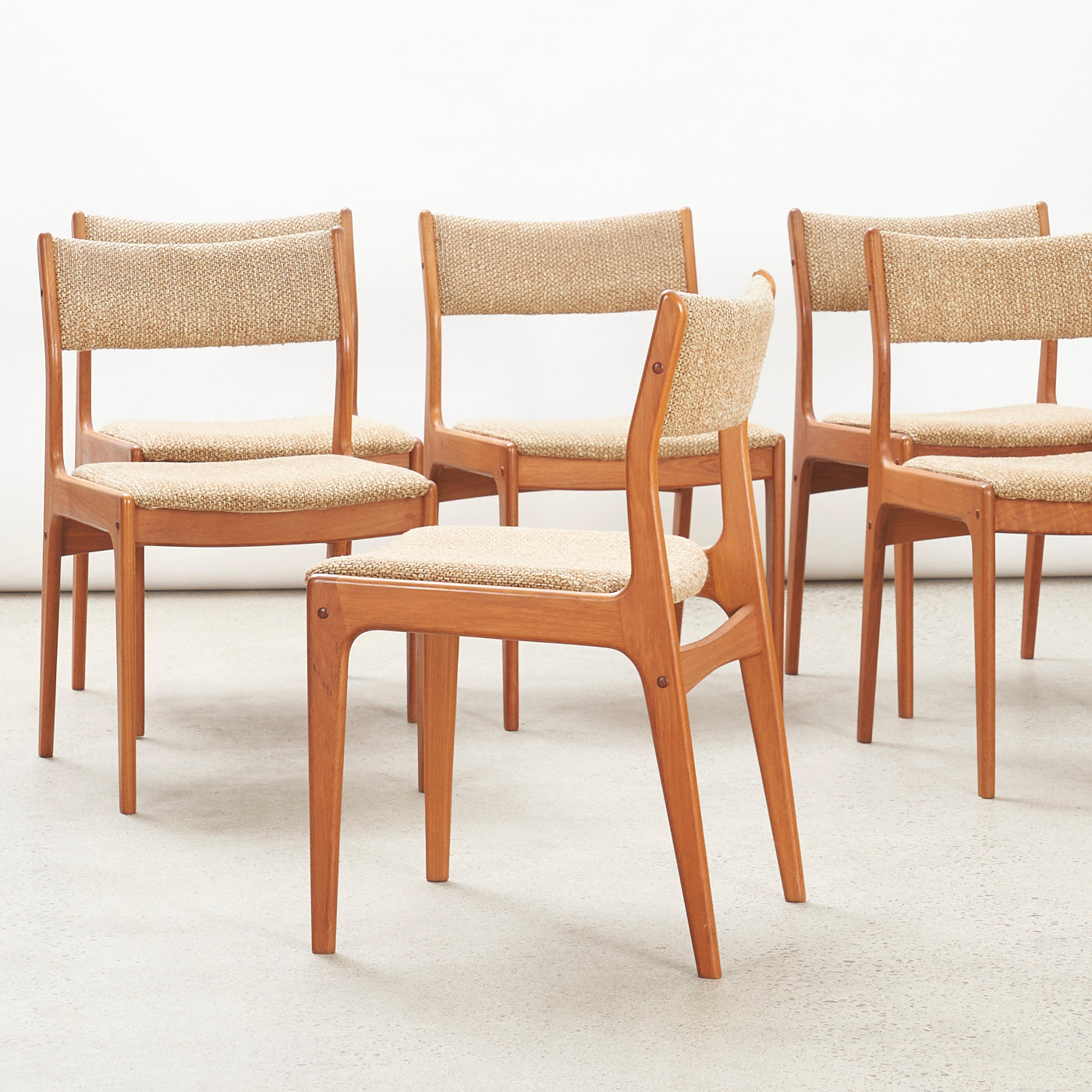 Set of 6 Teak Dining Chairs by Johannes Andersen for Uldum Møbelfabrik, Denmark