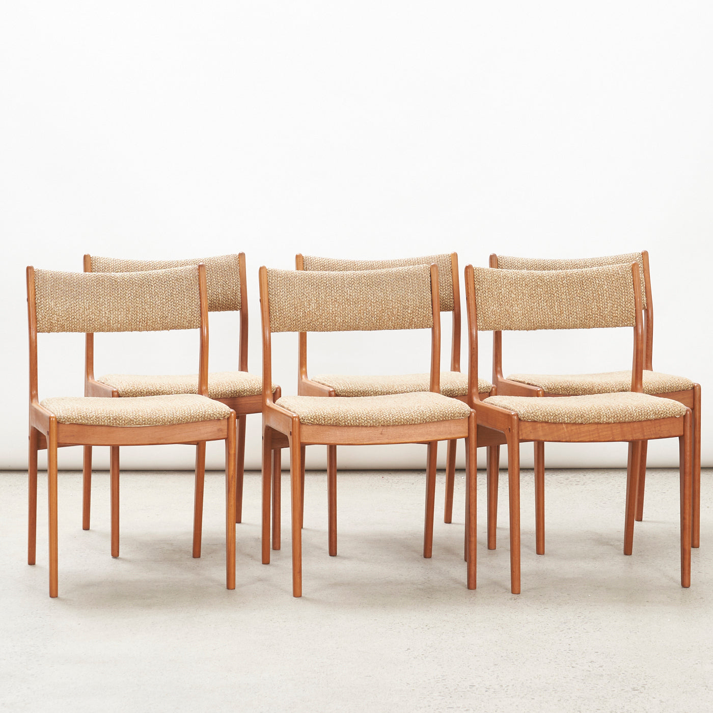 Set of 6 Teak Dining Chairs by Johannes Andersen for Uldum Møbelfabrik, Denmark