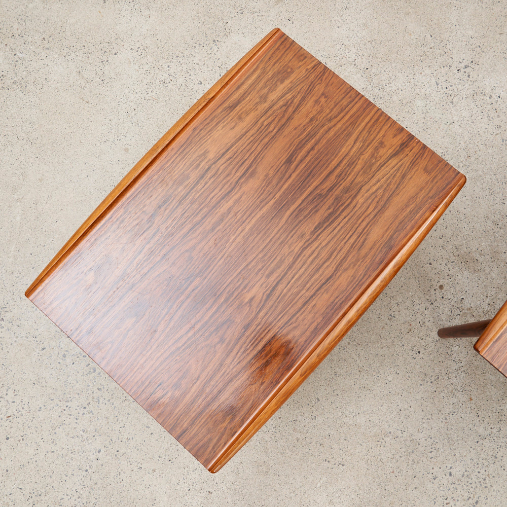 Pair of Rosewood Side Tables by Svend Åage Eriksen for Glostrup, Denmark