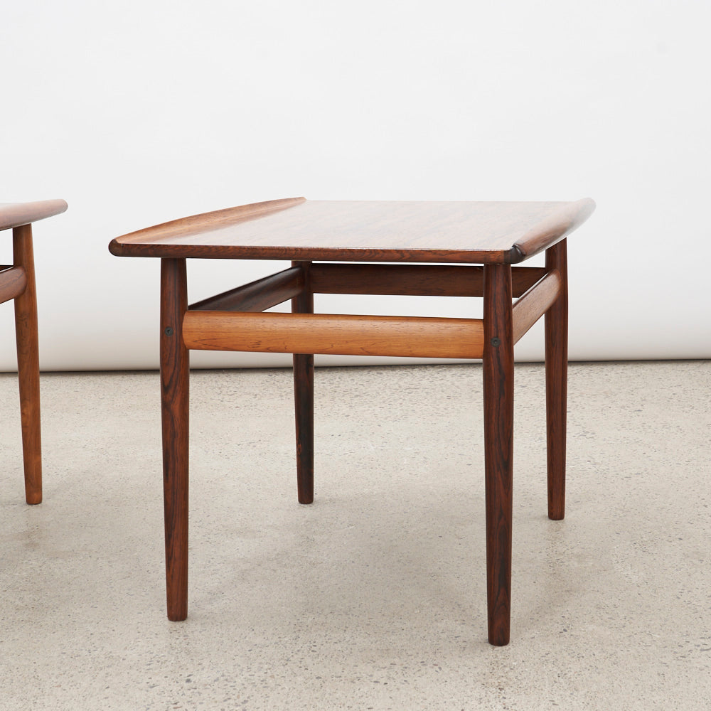 Pair of Rosewood Side Tables by Svend Åage Eriksen for Glostrup, Denmark