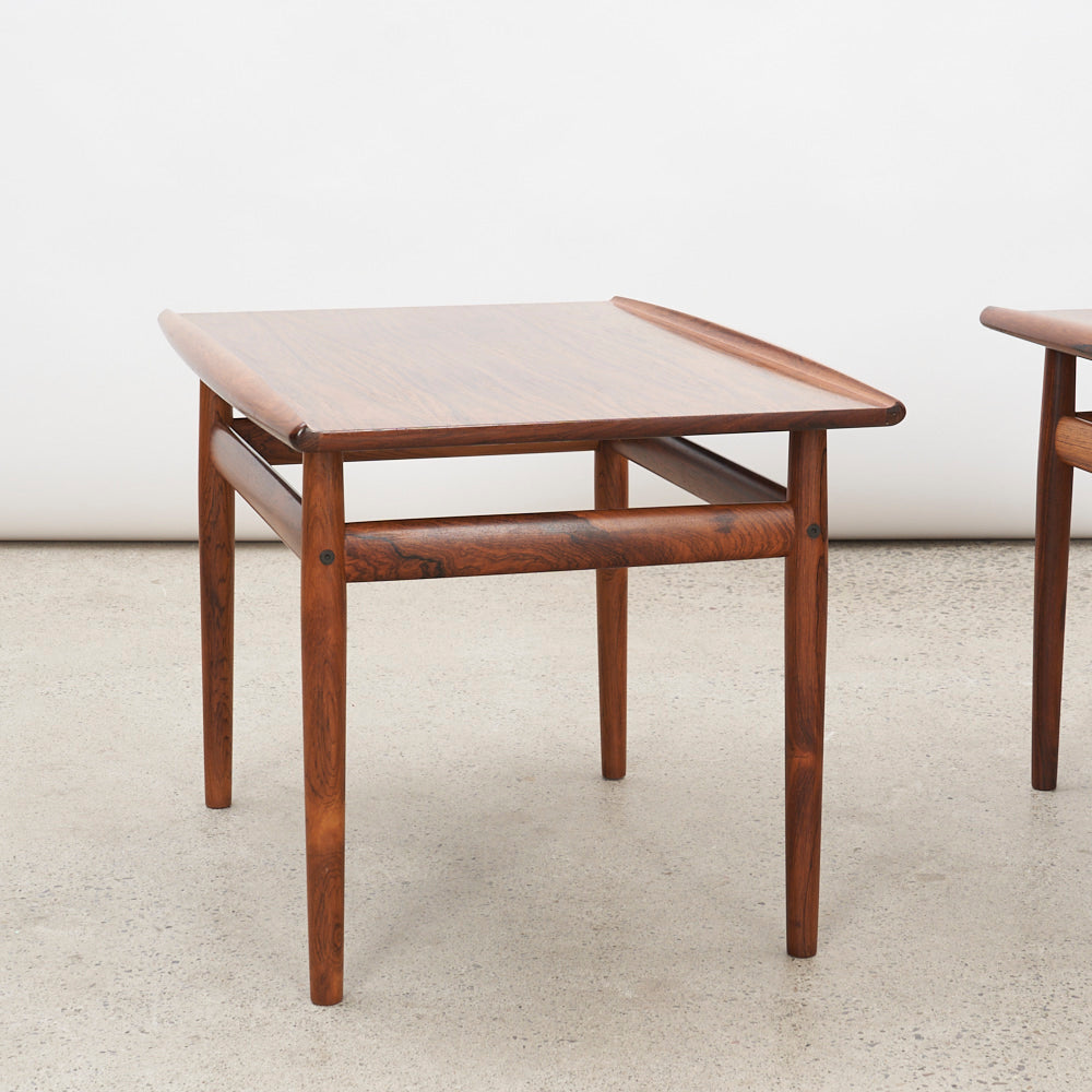 Pair of Rosewood Side Tables by Svend Åage Eriksen for Glostrup, Denmark