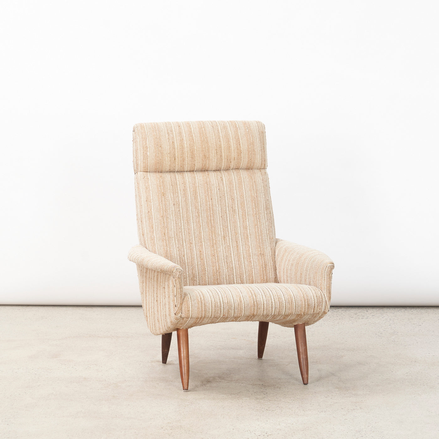 Upholstered High Back Lounge Chair