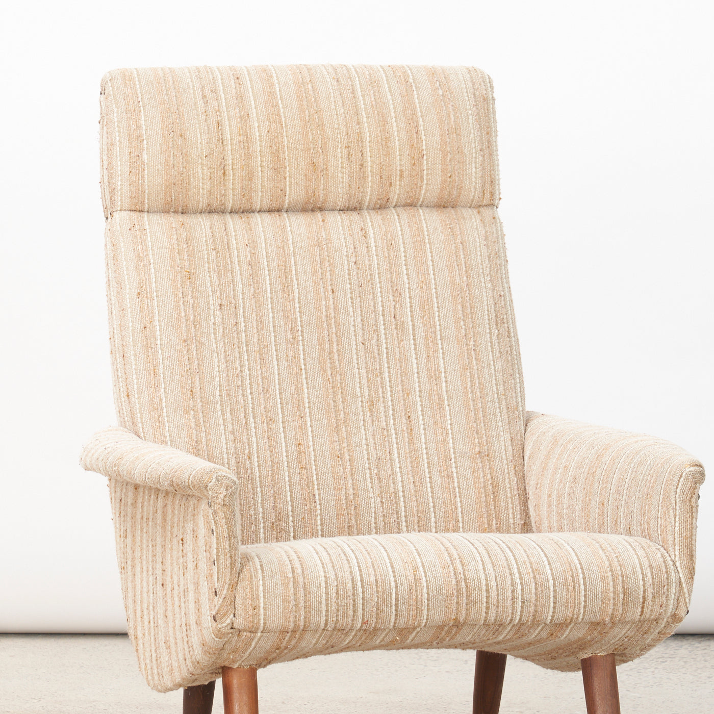 Upholstered High Back Lounge Chair