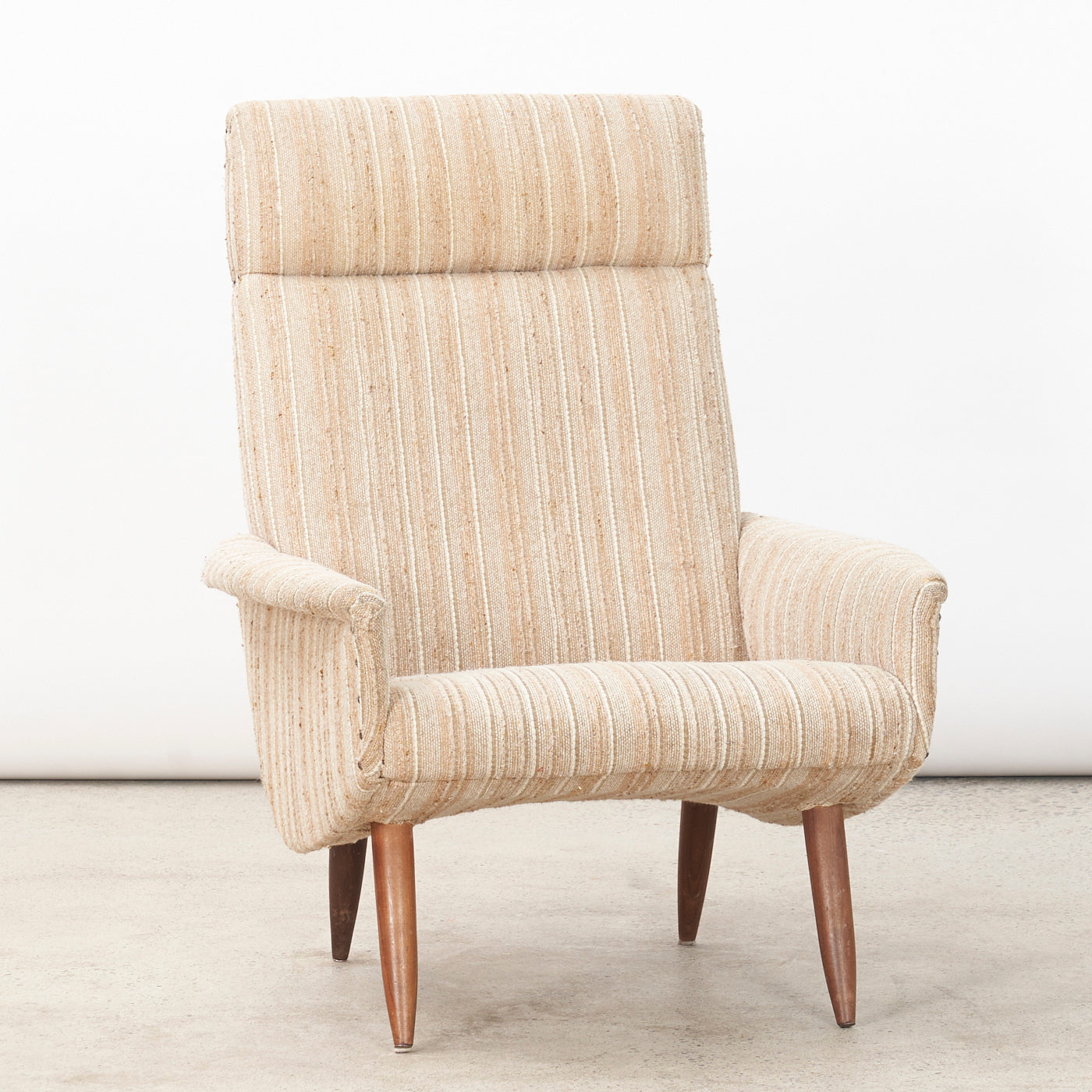 Upholstered High Back Lounge Chair