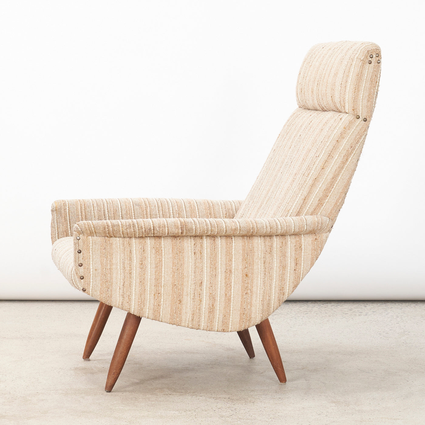 Upholstered High Back Lounge Chair