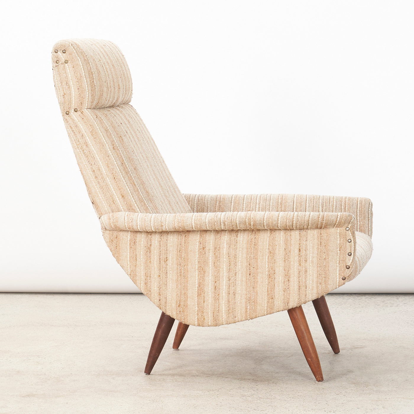 Upholstered High Back Lounge Chair