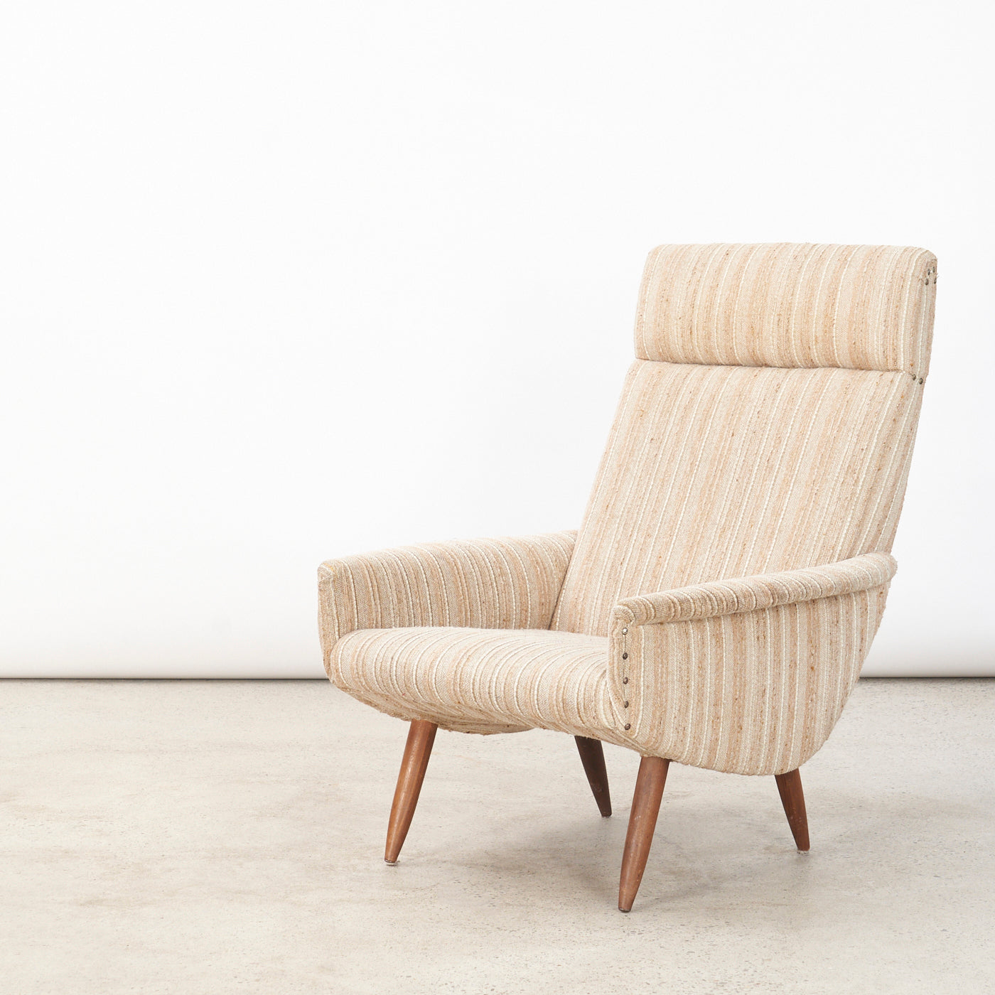 Upholstered High Back Lounge Chair