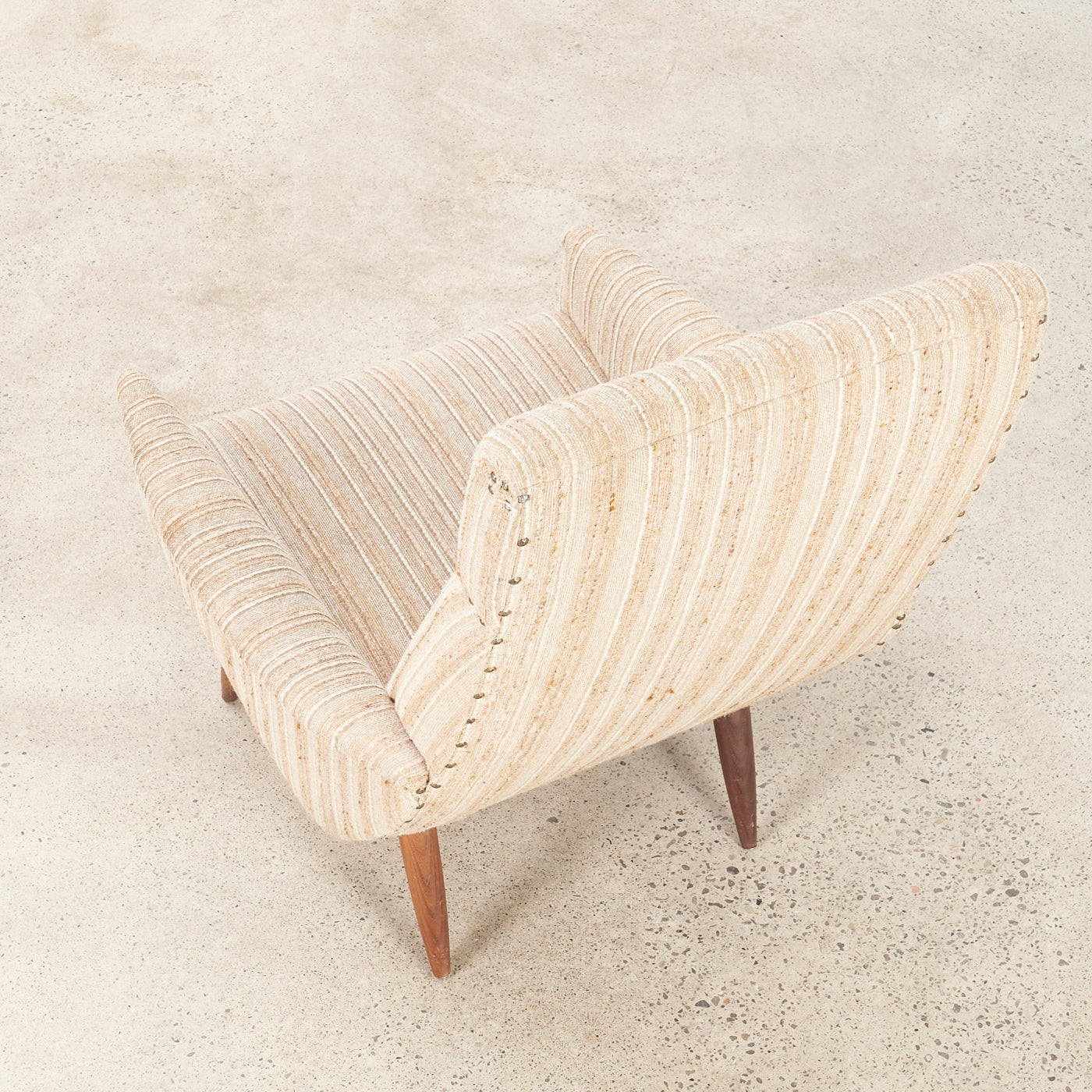 Upholstered High Back Lounge Chair