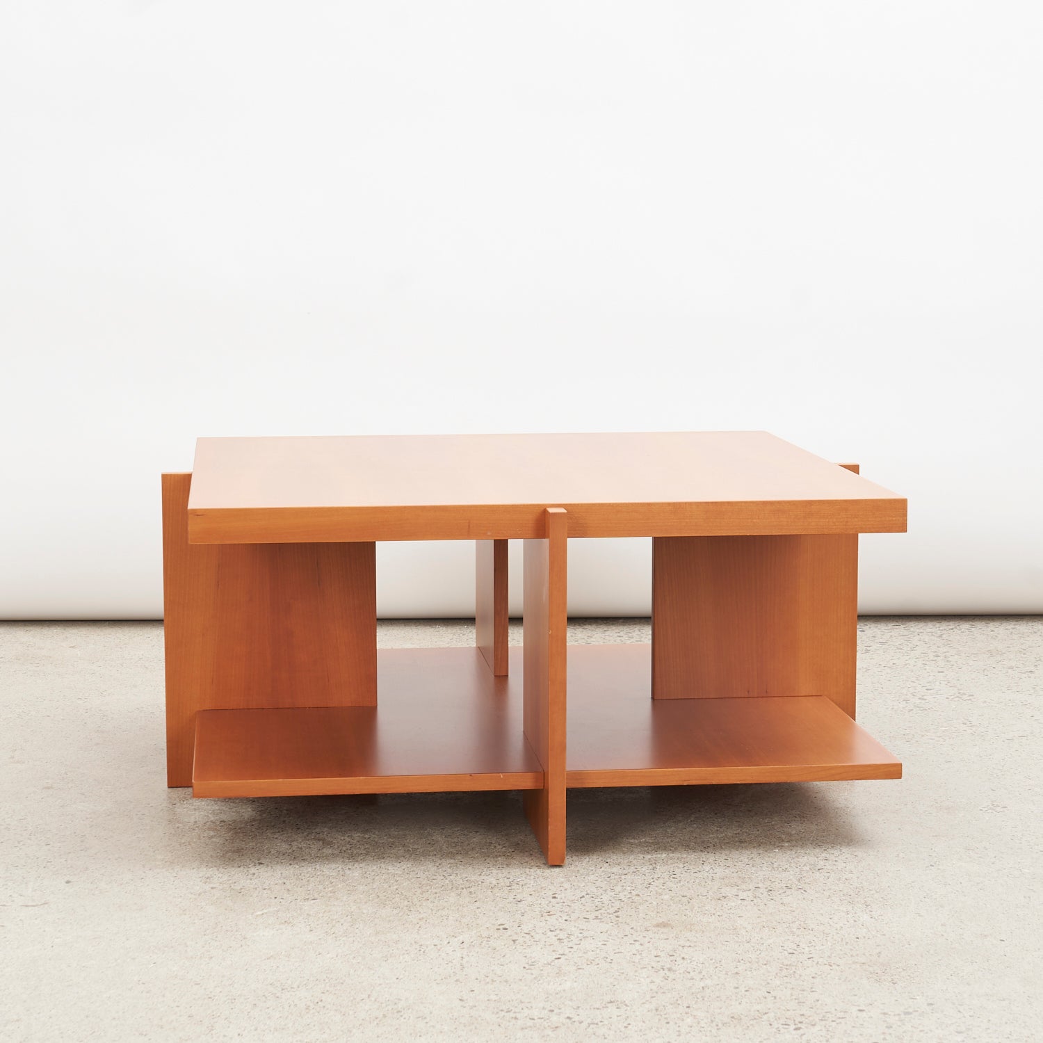 'Lewis' Coffee Table in Cherry Wood by Frank Lloyd Wright for Cassina