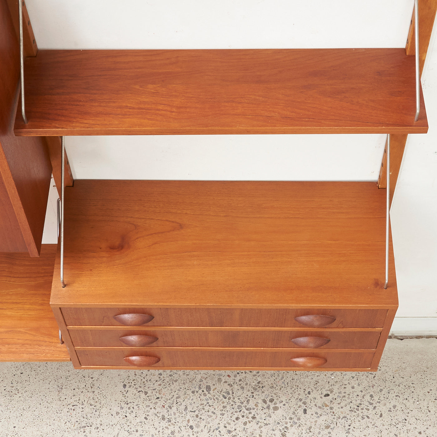 Modular Teak Wall Unit by FF, Denmark