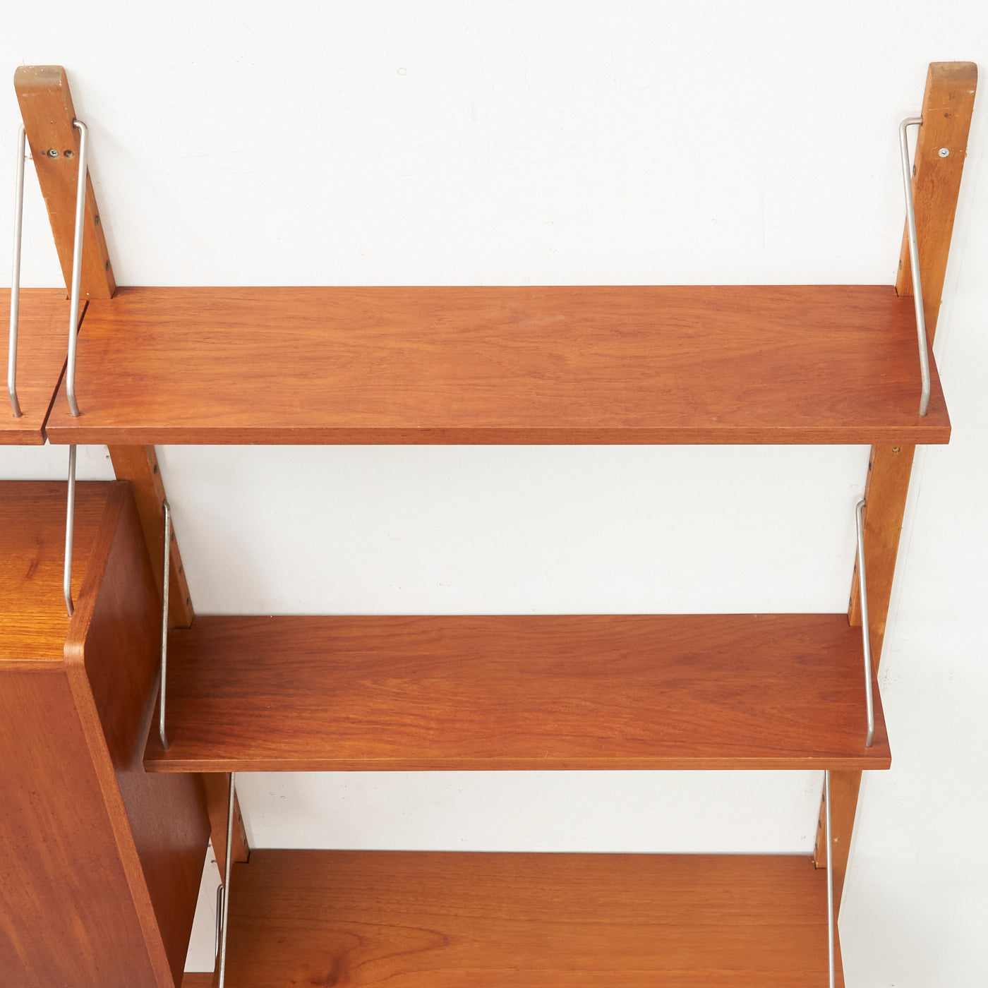 Modular Teak Wall Unit by FF, Denmark