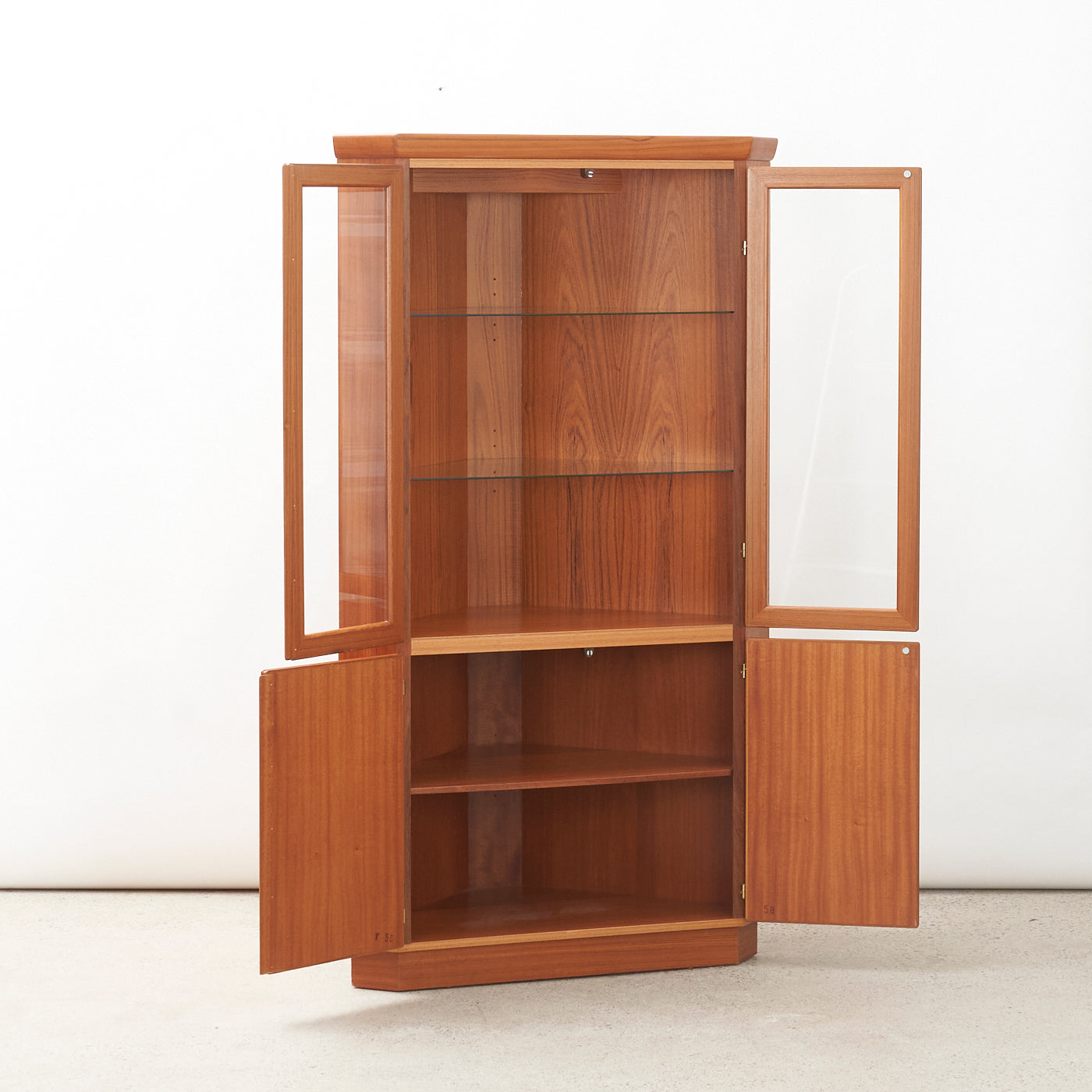 Teak Corner Cabinet
