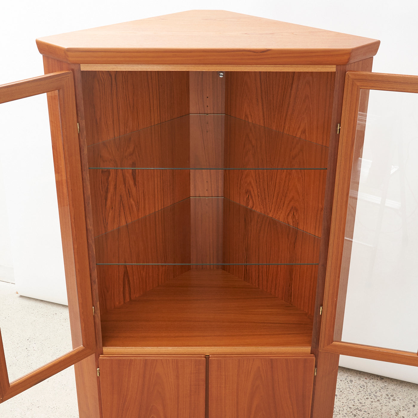 Teak Corner Cabinet