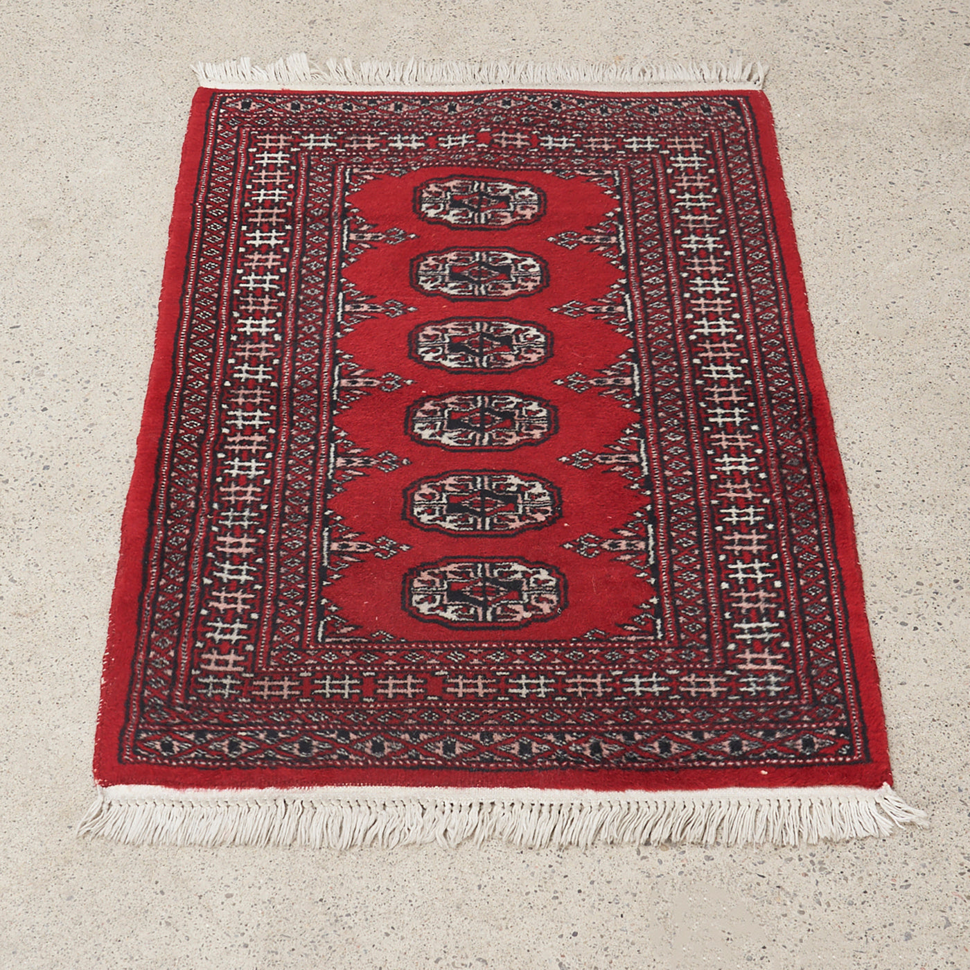 Small Vintage Hand Knotted Rug