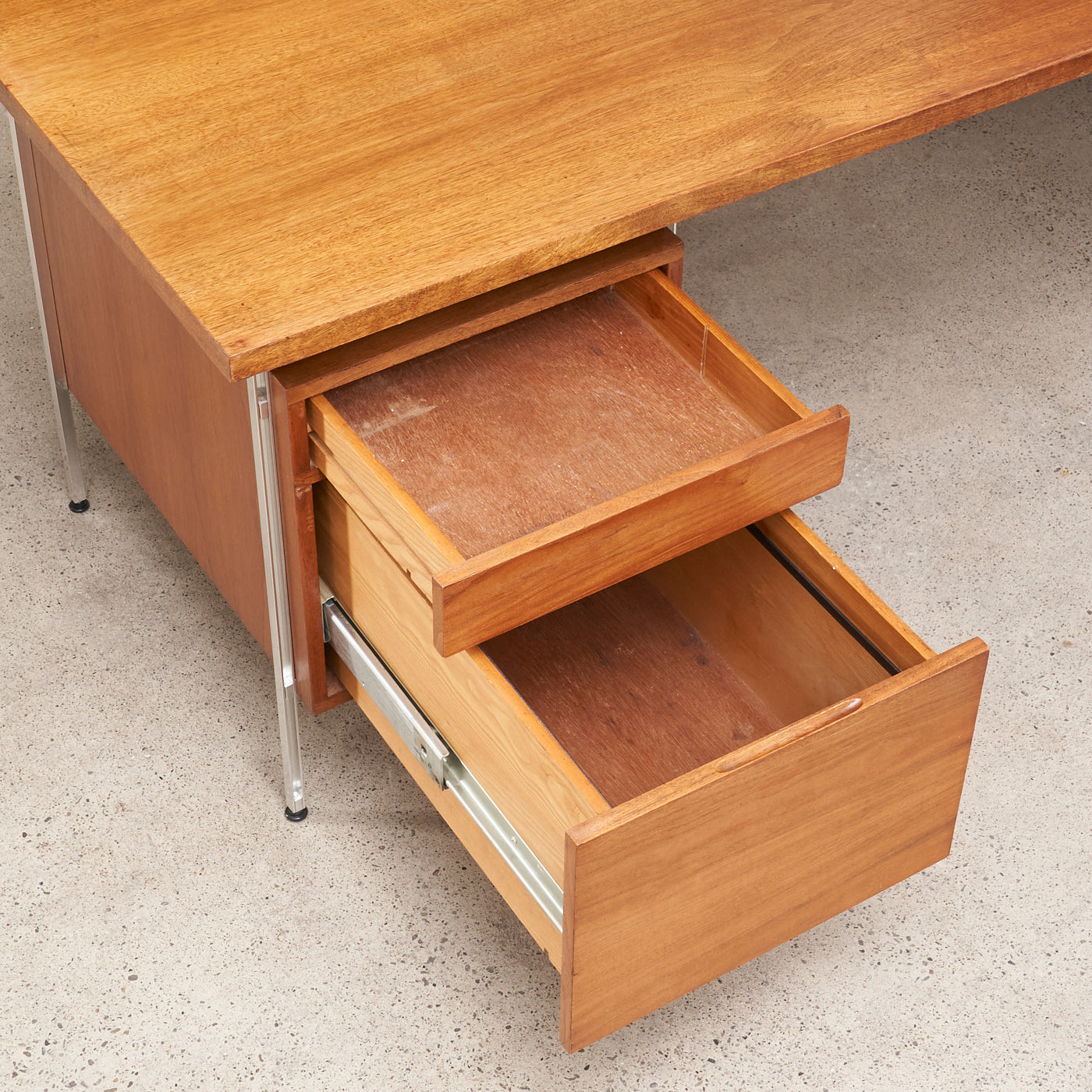Modular Walnut Desk & Wall Unit by Hugh Acton