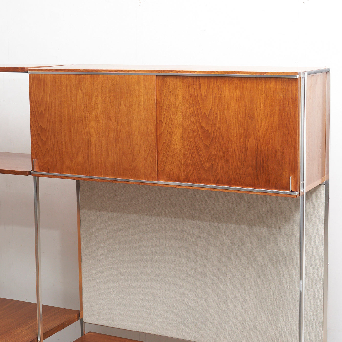 Modular Walnut Desk & Wall Unit by Hugh Acton