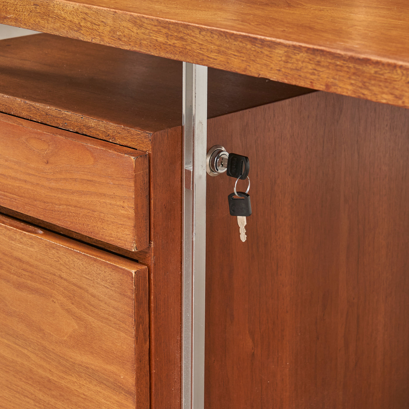 Modular Walnut Desk & Wall Unit by Hugh Acton