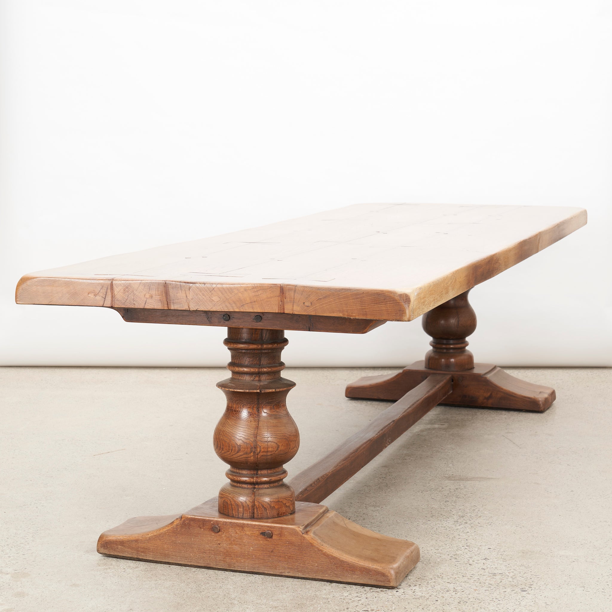Antique French Oak Country Dining Table