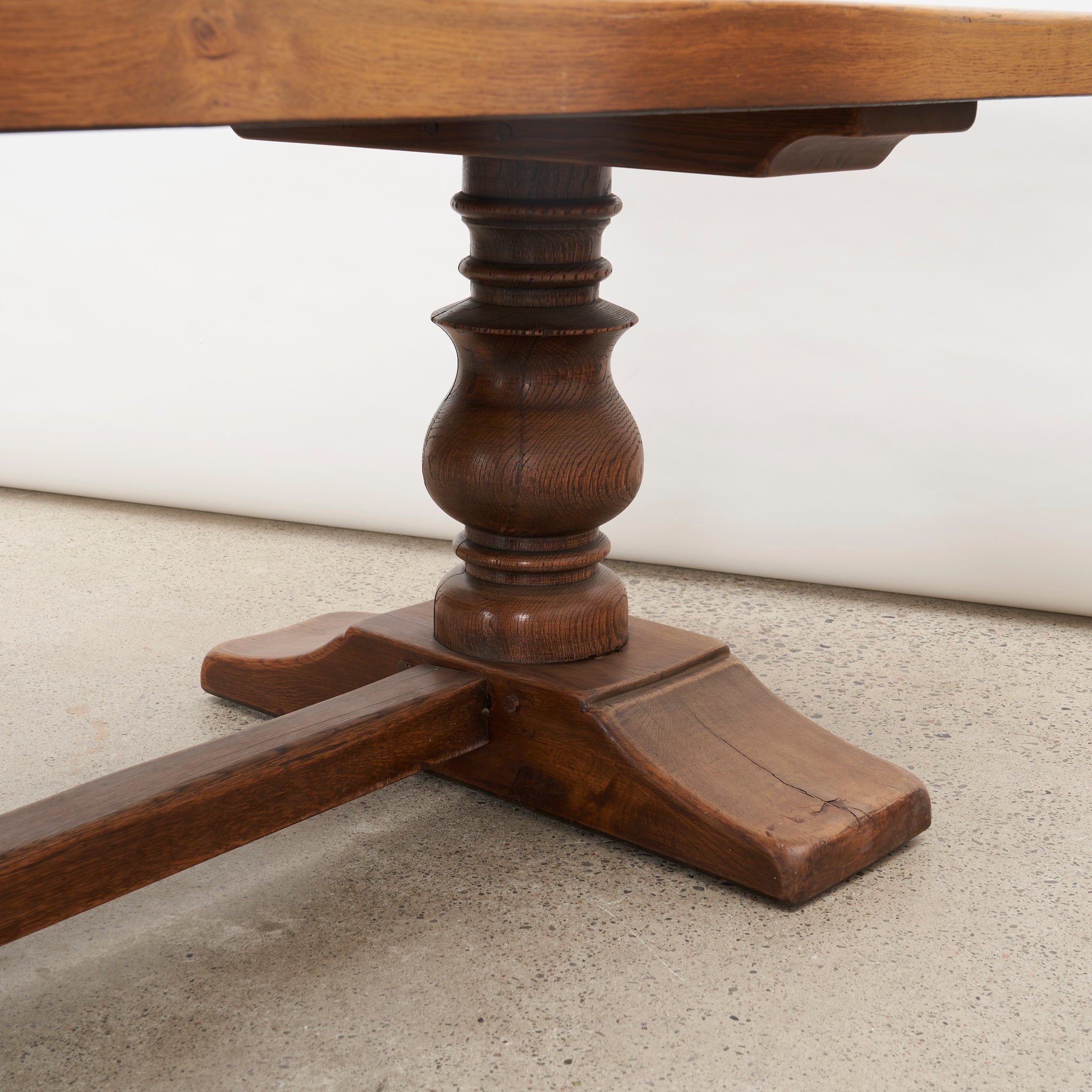 Antique French Oak Country Dining Table
