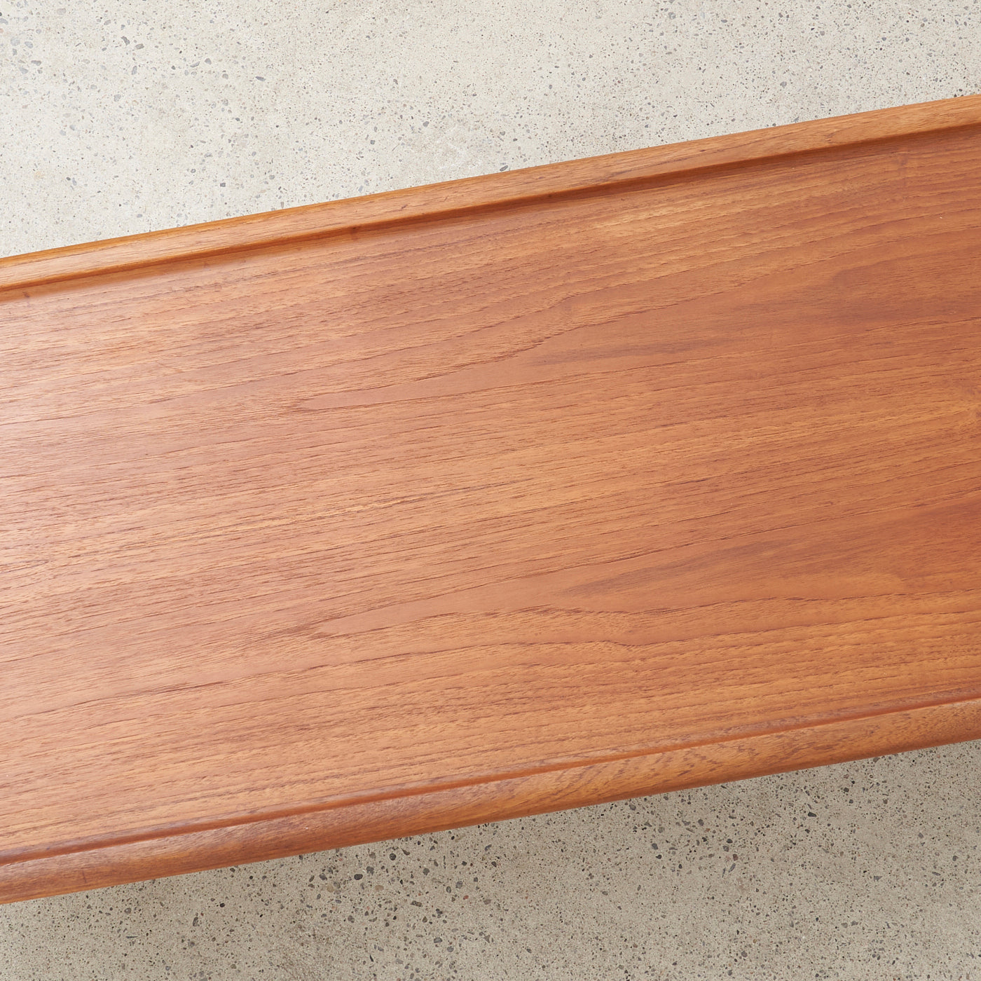 Teak Coffee Table w/ Slatted Shelf