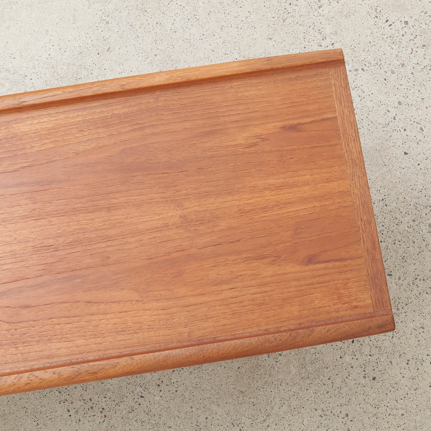 Teak Coffee Table w/ Slatted Shelf