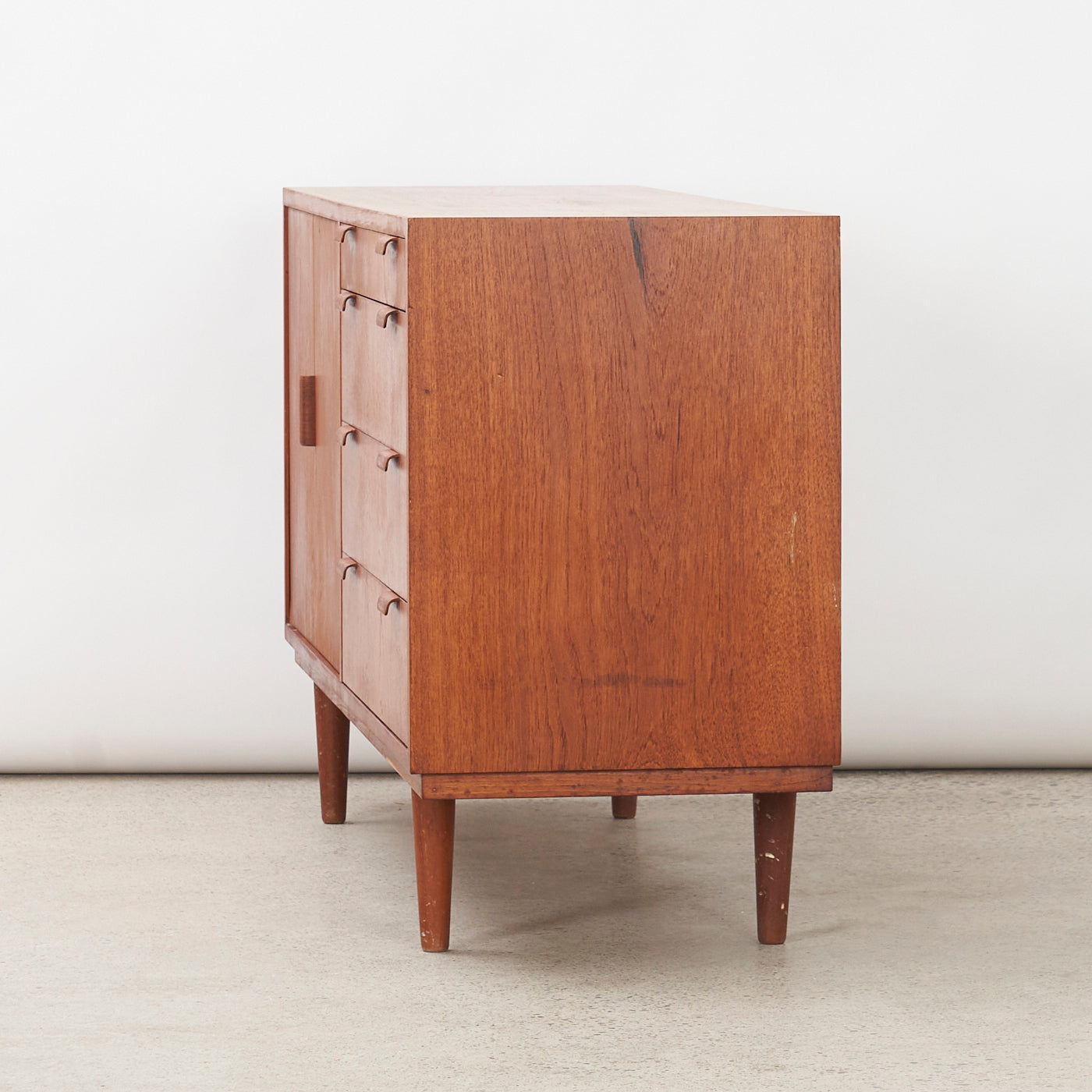 Compact Teak Sideboard by Carlo Jensen for Hundevad & Co., Denmark