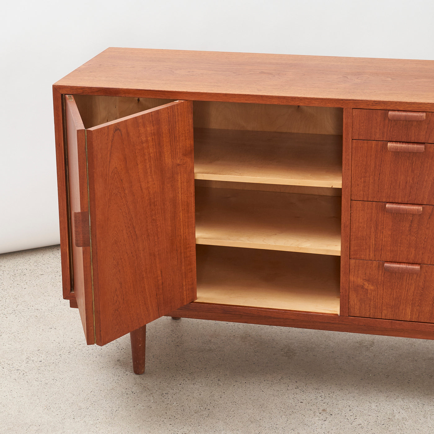 Compact Teak Sideboard by Carlo Jensen for Hundevad & Co., Denmark