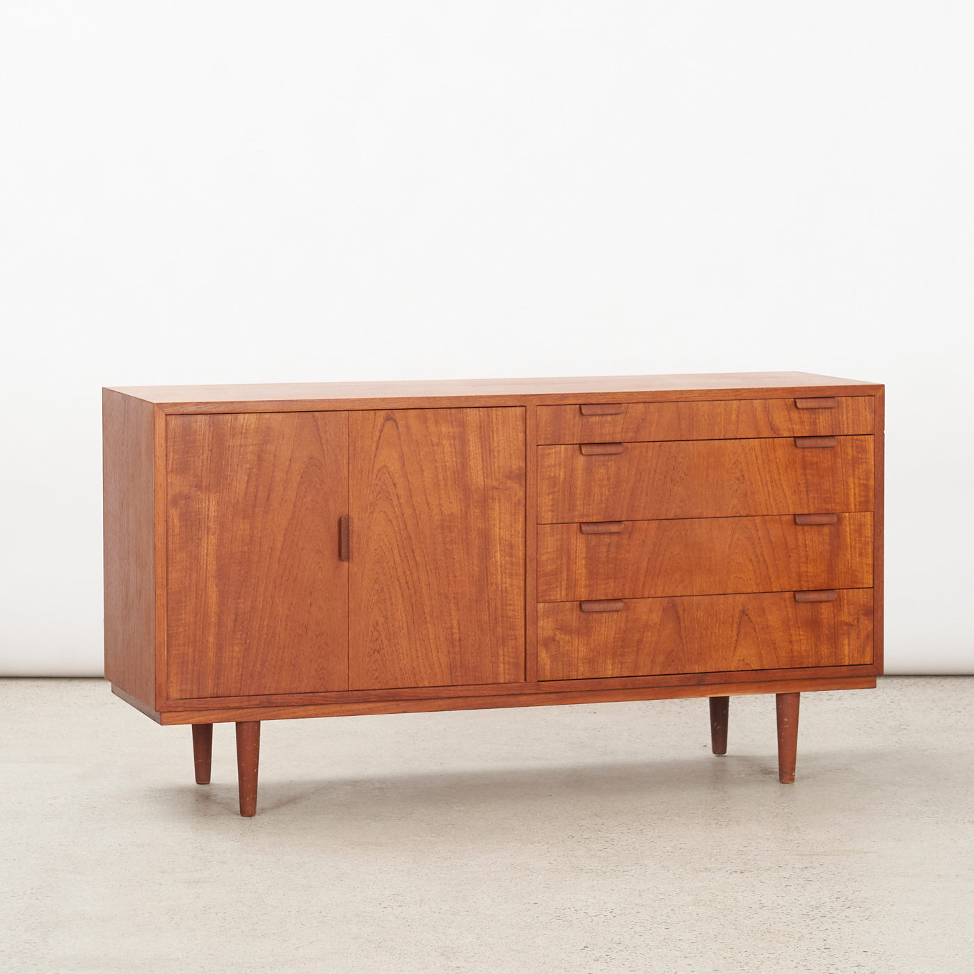 Compact Teak Sideboard by Carlo Jensen for Hundevad & Co., Denmark