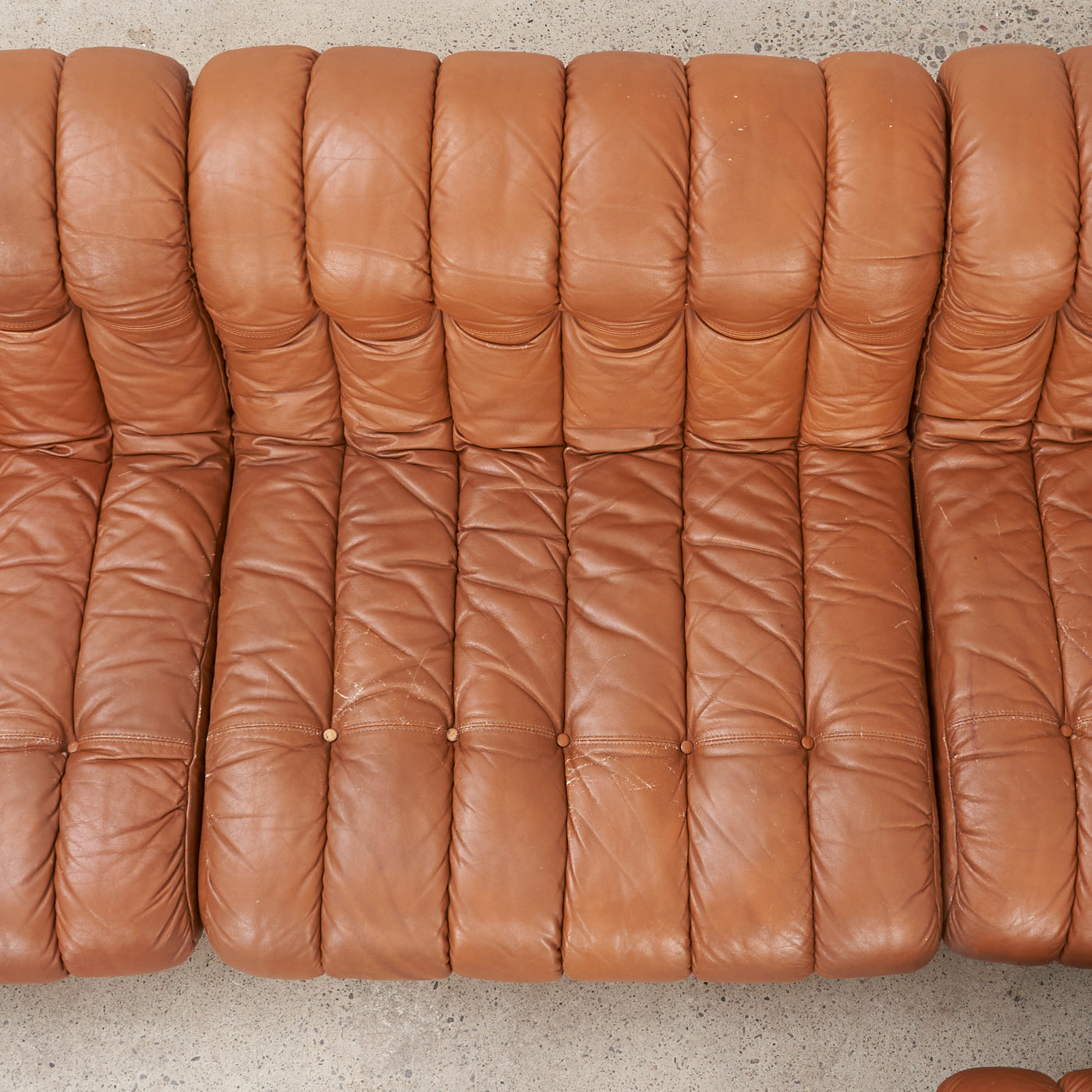 Vintage Leather Modular Sofa
