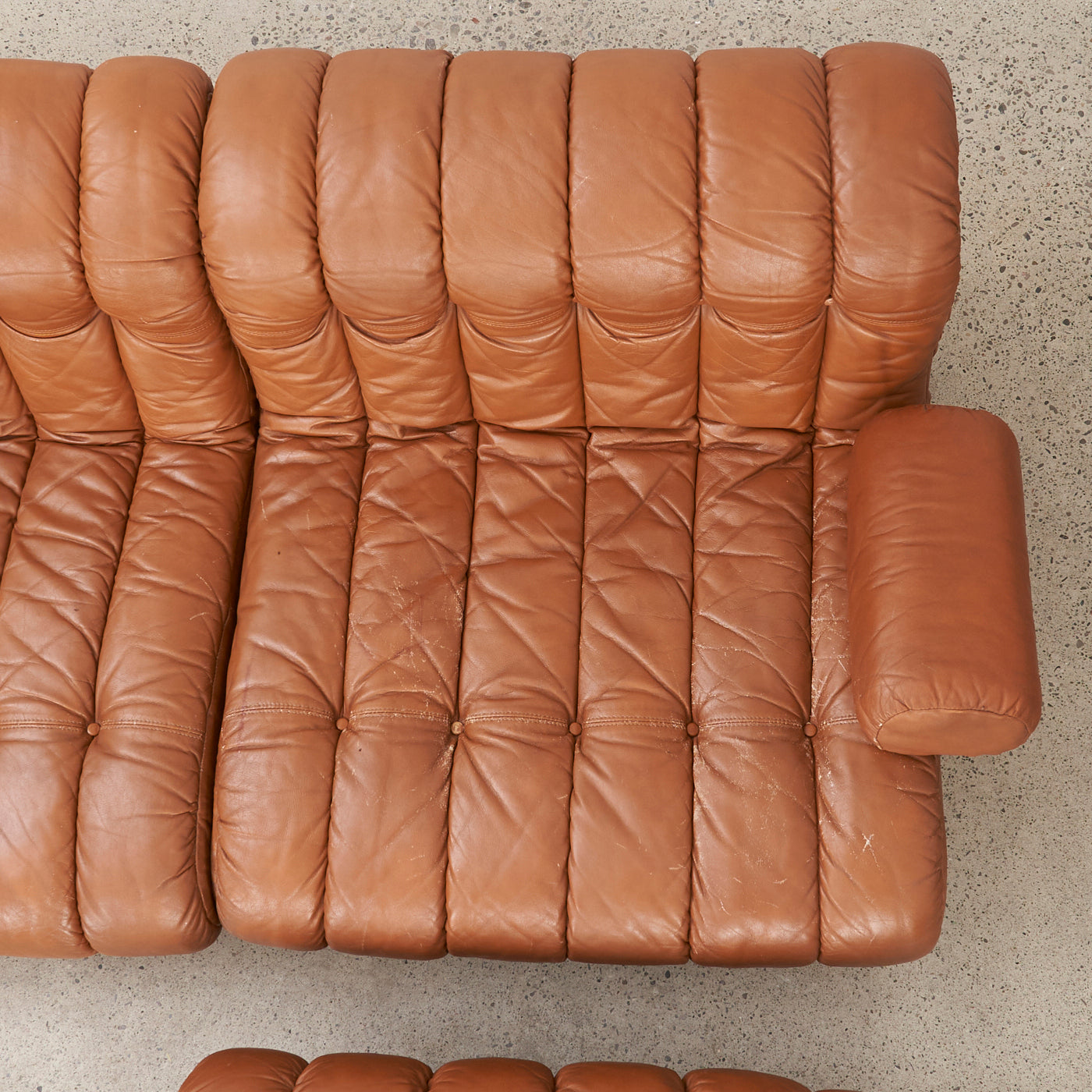 Vintage Leather Modular Sofa