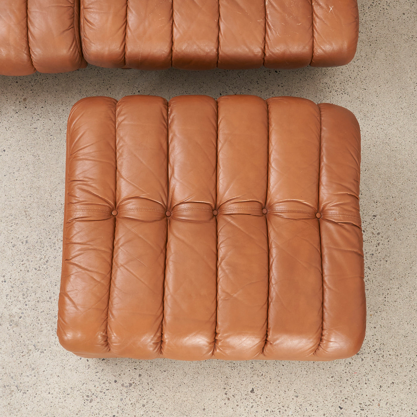 Vintage Leather Modular Sofa