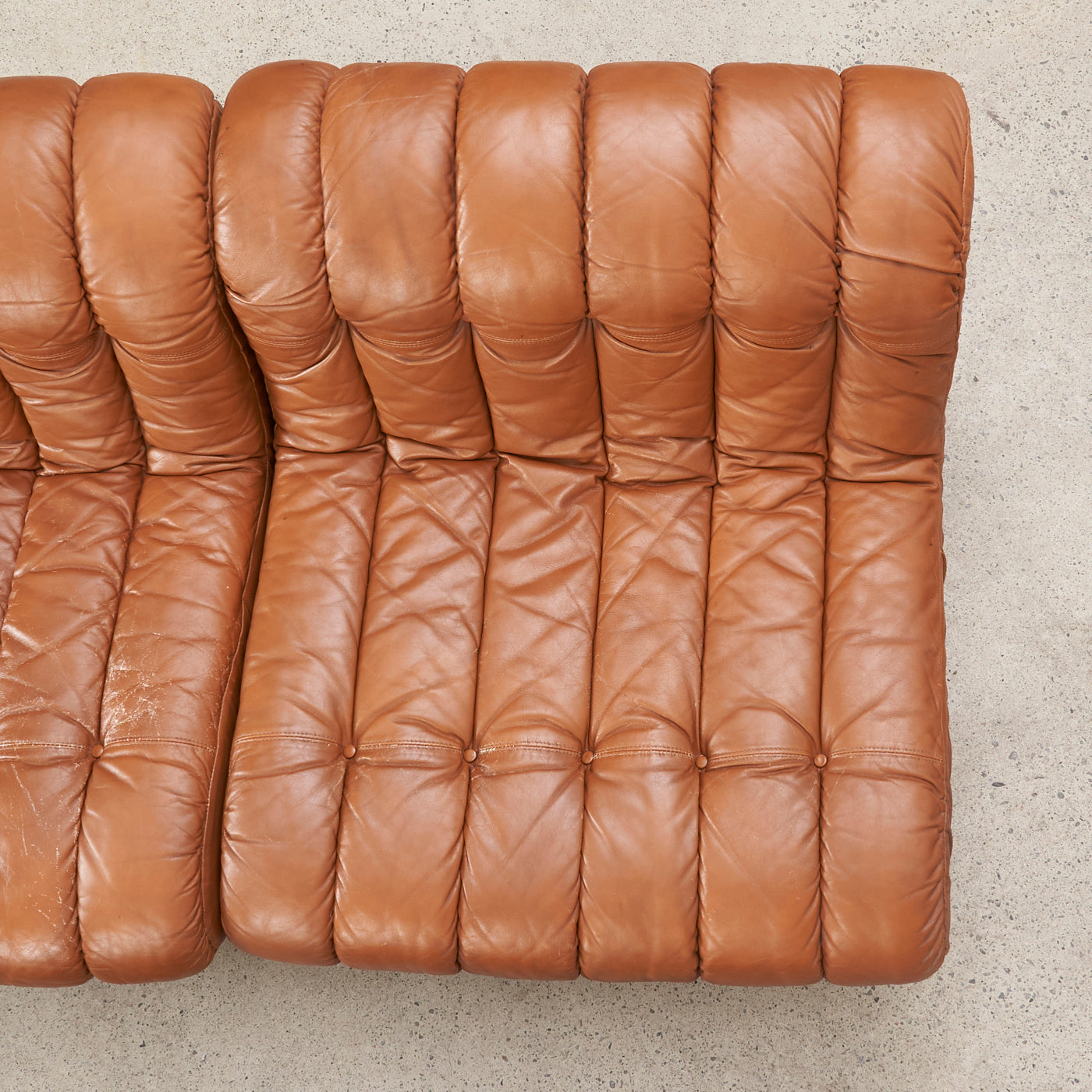 Vintage Leather Modular Sofa