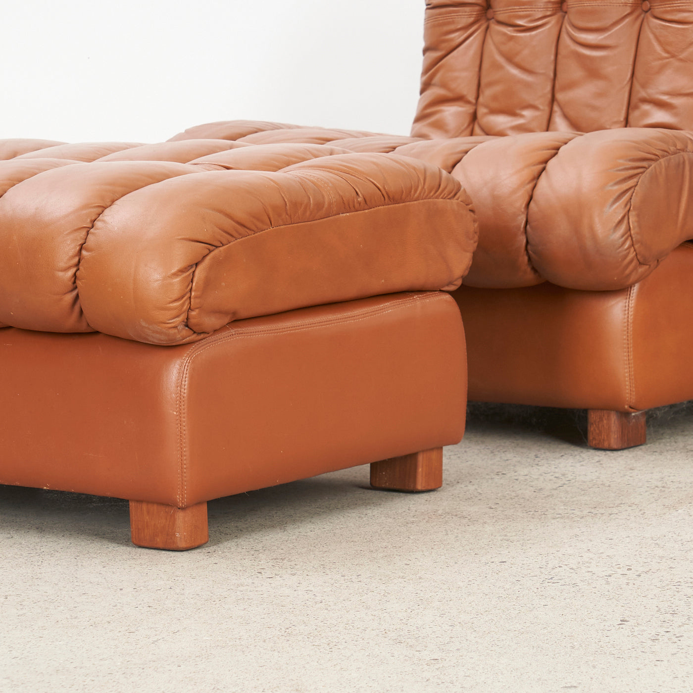 Vintage Leather Modular Sofa