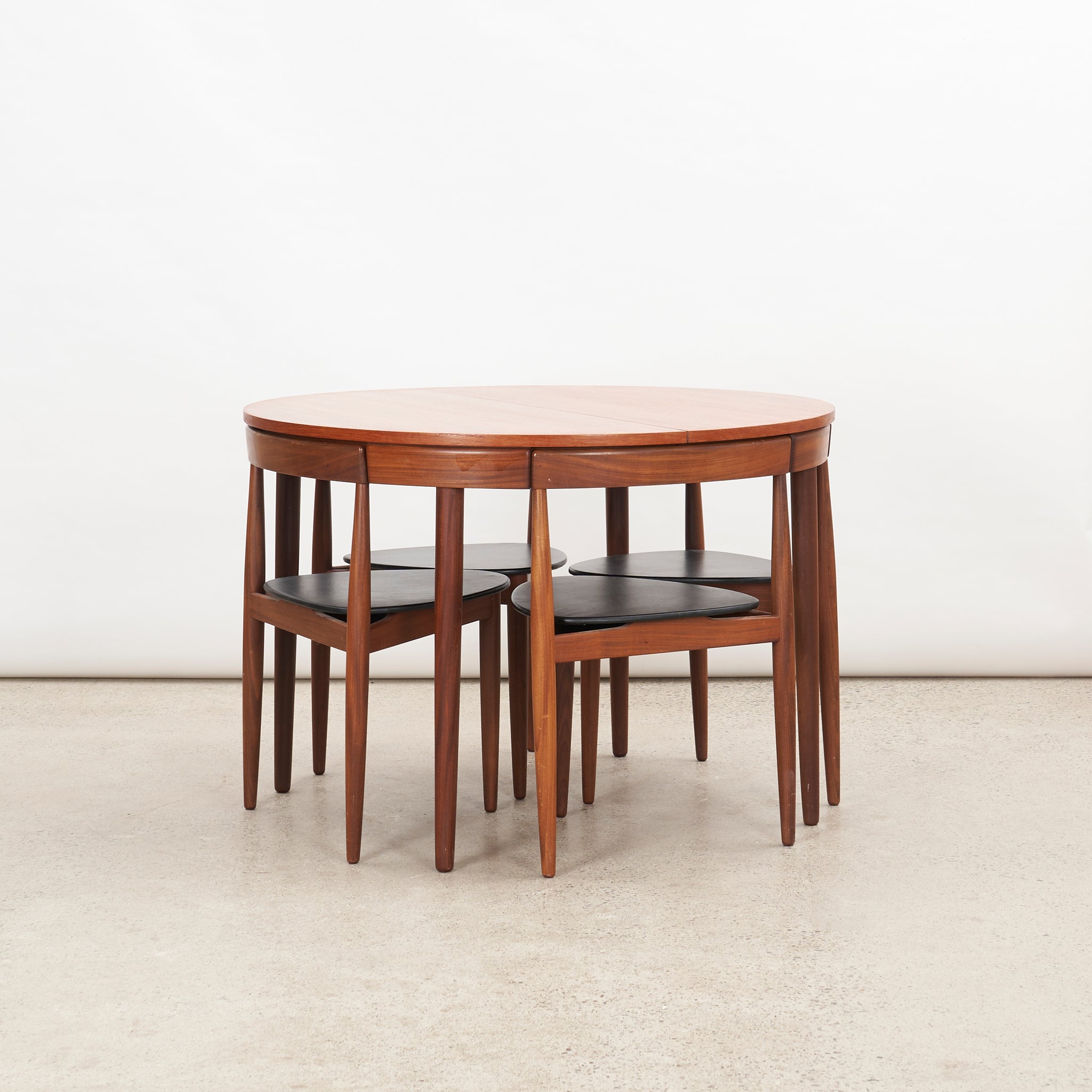 Teak 'Roundette' Dining Set by Hans Olsen for Frem Røjle, Denmark